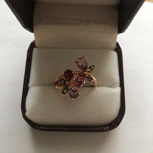 Le Vian Amethyst Diamond Butterfly Ring